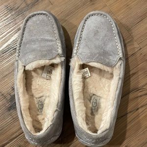 Grey ugg slippers